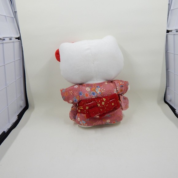 Hello Kitty Plush Sanrio Stuffed Animal Pink Kimono Geisha 8 Inch - Picture 2 of 7